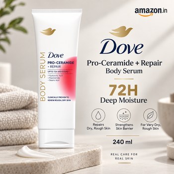 India Desire : Buy Dove Pro-Ceramide + Repair Body Serum 240ml From Amazon [Regular Price Rs 699]