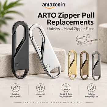 India Desire : Buy ARTO Zipper Pull Replacements Zipper Repair Kit (Pack of 10) At Rs 135 From Amazon [Regular Price Rs 699]