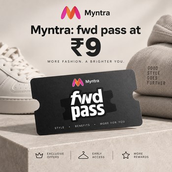 India Desire : Buy Myntra FWD Pass At Rs 9 From Myntra [Regular Price Rs 199]