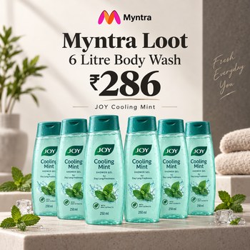 India Desire : Buy Joy Cooling Mint Shower Gel Body Wash 250ml x 24 (6 Litre) At Rs 286 From Myntra [Regular Price Rs 4500]