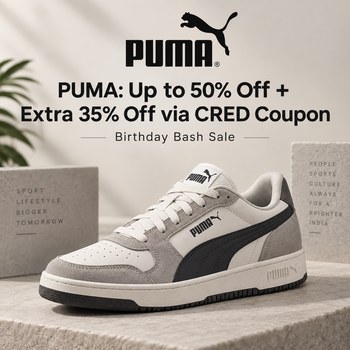 India Desire : PUMA Birthday Bash Sale 2026: Upto 50% Off On Shoes, Apparel & Accessories + Extra 35% Off With CRED Coupon