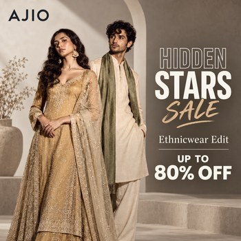 India Desire : Ajio Ethnicwear Offer: Upto 80% Off On Hidden Star Sales Kurtas, Sarees & Ethnic Wear