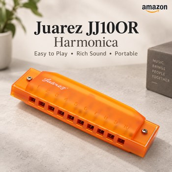 India Desire : Buy Juarez JJ10OR Harmonica In Orange At Rs 249 From Amazon [Regular Price Rs 690]