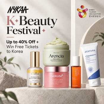 India Desire : Nykaa K-Beauty Festival Offers [21st Sep 2026]: Upto 40% Off Korean Skincare & Makeup + Win Free Tickets To Korea