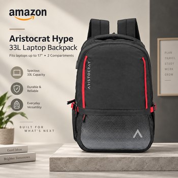 India Desire : Buy Aristocrat Hype 33L Laptop Backpack (Upto 17") At Rs 649 From Amazon [Regular Price Rs 2190]