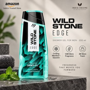 India Desire : Buy Wild Stone Edge Shower Gel For Men 200ml At Rs 99 From Amazon [Regular Price Rs 198]