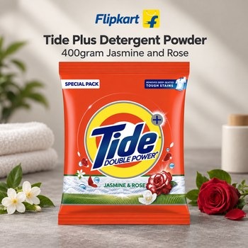 India Desire : Buy Tide Plus Detergent Washing Powder 400g Jasmine & Rose At Rs 38 From Flipkart [Regular Price Rs 60]