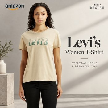 India Desire : Buy Levi's Women T-Shirt From Amazon [Regular Price Rs 999]