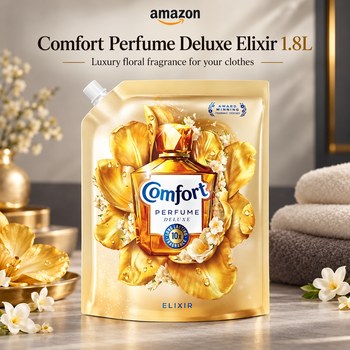 India Desire : Buy Comfort Perfume Deluxe Elixir 1.8L Pouch - Luxury fragrance For your clothes,Liquid,Floral At Rs 247 From Amazon [Regular Price Rs 445]