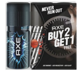 Verfijnen Heel veel goeds Walging Axe Deodorant Combo Pack Offer Buy 2 Get 1 Free From Paytm