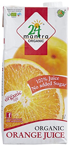 India Desire : Amazon Steal Deal: Buy 24 Mantra Organic Orange Juice, 1 Liter at Rs. 74 [Regular Price Rs 129]