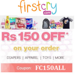 India Desire : Firstcry Baby & Kids Products offer :  Get Rs. 150 off on Rs.300 & 2% off With Payumoney Wallet On Baby & Kids products-FC150ALL