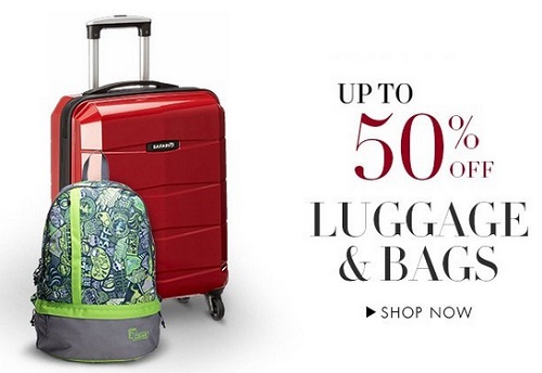 Minimum 50% - 80% Off on Suitcase, Trolleys, Backpacks & More