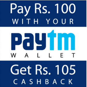 India Desire : Not  5 ka 10 Offer:Its Pay Rs 100 and Get rs 105 wallet balance(fernsnpetals)