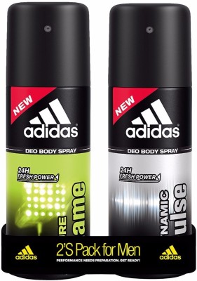 India Desire : Buy ADIDAS Dynamic Pulse & Pure Game Deodorant Spray For Men(300 ml, Pack of 2) at Rs 171 from Amazon [Regular Price Rs 288]