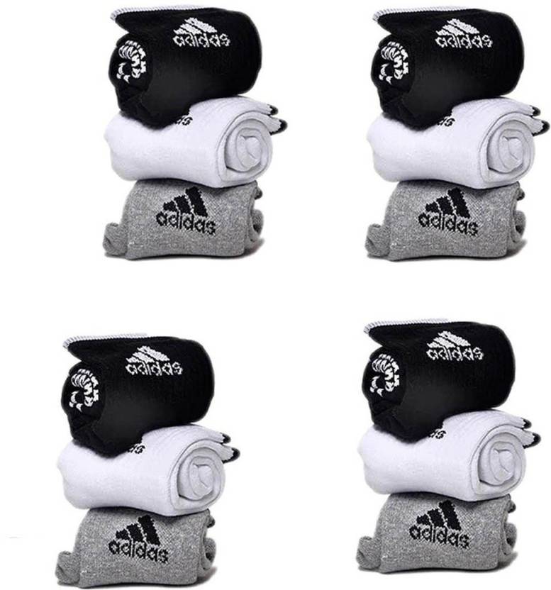 India Desire : Buy Adidas Men & Women Ankle Length Socks (Pack of 12) at Rs. 407 from Flipkart [Flat 80% Off]