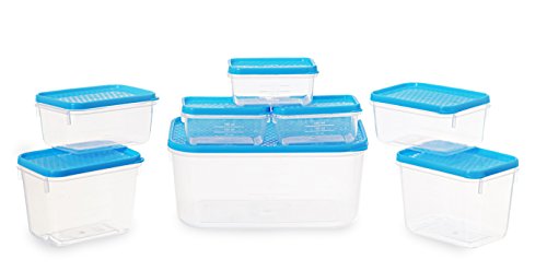 India Desire : Buy All Time Plastics Polka Container Set, Set of 8, Blue at Rs. 115 from Amazon