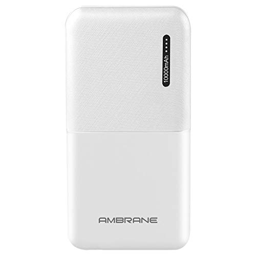 India Desire : Buy Ambrane 10000mAh Lithium Polymer Power Bank (Capsule-10K, White) at Rs. 449 from Amazon
