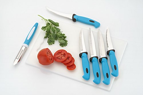 India Desire : Buy Amiraj Plastic Cutting Tool Set, 7-Pieces, White/Sky Blue at Rs. 164 from Amazon [Selling Price Rs 416]