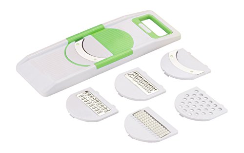 India Desire : Buy Amiraj Unbreakable Plastic 6-in-1 Slicer Set, 7-Pieces, White/Green at Rs. 159 from Amazon [MRP Rs 399]