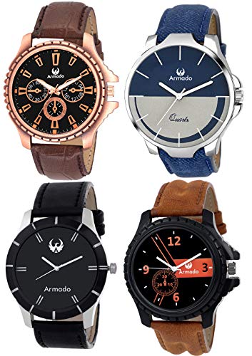 India Desire : Buy Armado AR-81019361 Combo of 4 Multicolours Watches at Rs. 399 from Amazon