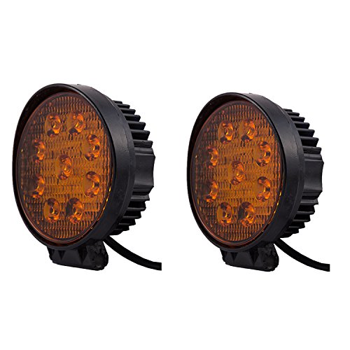 India Desire : Buy Autofy Universal Round 9 LED Flood Fog Light for All Bikes (27W, Yellow Light, Set of 2) at Rs. 726 from Amazon