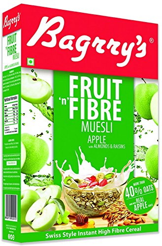 India Desire : Buy Bagrrys Fruit N Fibre Muesli, Apple, 500g at Rs. 145 from Amazon [MRP Rs 290]