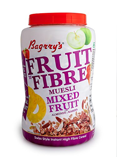 India Desire : Buy Bagrrys Fruit N Fibre Muesli, Mixed Fruit, 1000g at Rs. 150 from Amazon [Regular Price Rs 441]
