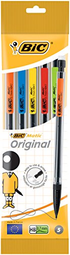 India Desire : Buy Bic Matic Mechanical Pencil Set - Pack of 5 (Black) at Rs. 100 from Amazon