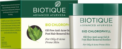 India Desire : Buy Biotique Bio Chlorophyll Oil-Free Anti-Acne Gel & Post Hair Removal Soother(50 g) at Rs. 95 from Flipkart