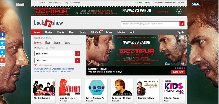 India Desire : Bookmyshow Payumoney Offer: Get 20% Off On Booking Movie Tickets Through Payumoney At Bookmyshow