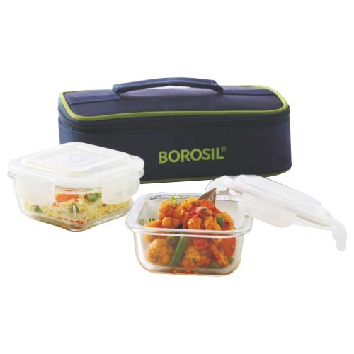 India Desire : Buy Borosil Glass Tiffin Set, 320ml, Set of 2, Clear at Rs. 439 from Amazon [Regular Price Rs 599]