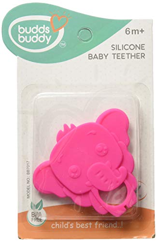 India Desire : Buy Buddsbuddy BB7018 Silicone Elephant Shaped Baby Teether, Pink at Rs. 29 from Amazon