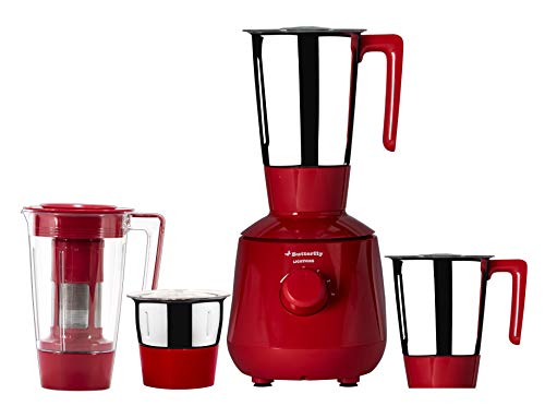 India Desire : Buy Butterfly Lightning 750-Watt Mixer Grinder with 4 Jars (Red) at Rs. 2999 from Amazon [Regular Price Rs 3599]