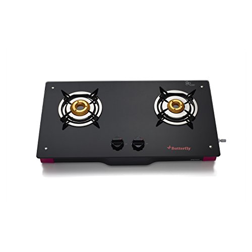 India Desire : Buy Butterfly Spectra+ 2 Burner Glass Top Stove, Black/Pink at Rs. 1721 from Amazon [MRP Rs 7484]