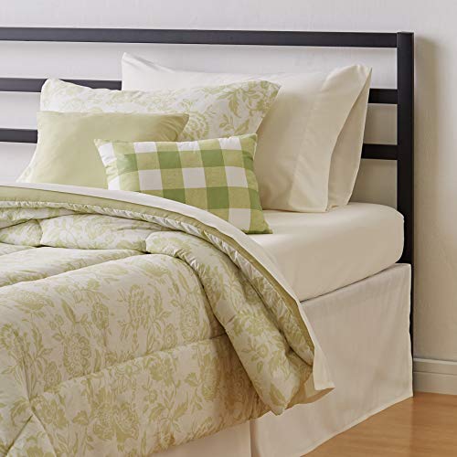 India Desire : Buy AmazonBasics 8-Piece Comforter Bedding Set, Twin / Twin XL, Green Vintage Floral, Microfiber, Ultra-Soft at Rs. 1961 from Amazon [MRP Rs 5200]