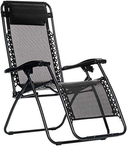 India Desire : Buy AmazonBasics Steel Zero Gravity Reclining Lounge Portable Chair, Black at Rs. 3192 from Amazon