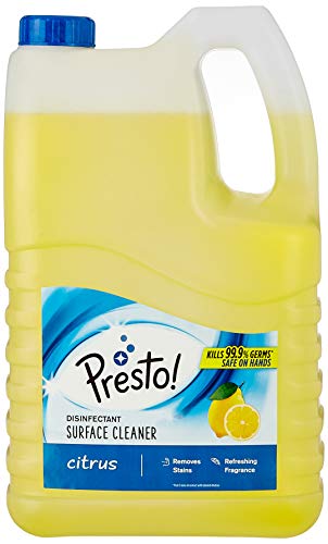 India Desire : Buy Amazon Brand - Presto! Disinfectant Surface Cleaner - 5 L (Citrus) at Rs. 426 from Amazon
