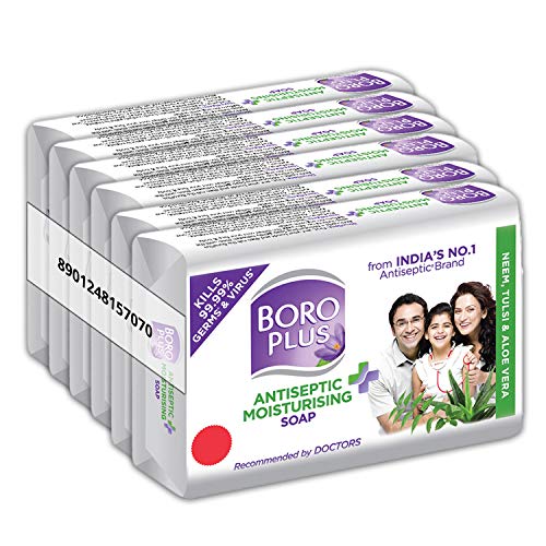 India Desire : Buy BOROPLUS Antiseptic + Moisturizing Soap - Neem, Tulsi & Aloe Vera (Pack of 6) at Rs. 161 from Amazon