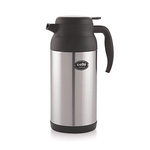 India Desire : Buy Cello Armour Stainless Steel Double Walled Carafe, Insulated, 2000ml, 1pc, Black at Rs. 1231 from Amazon