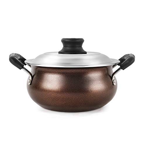 India Desire : Buy Cello Non Stick Induction Compatible Gravy/Biryani Handi with Stainless Steel Lid, 1.5 LTR, Brown at Rs. 695 from Amazon [Regular Price Rs 799]