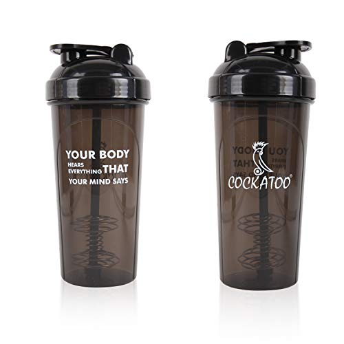 India Desire : Buy Cockatoo CS-01 Shaker Bottle, 700ml (Black) at Rs. 173 from Amazon