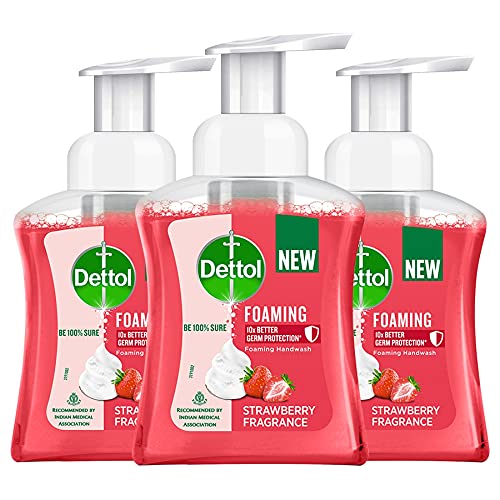 India Desire : Buy Dettol Strawberry Foaming Handwash Pump, 250ml, Pack of 3 at Rs. 271 from Amazon [Apply 30% Off Coupon]