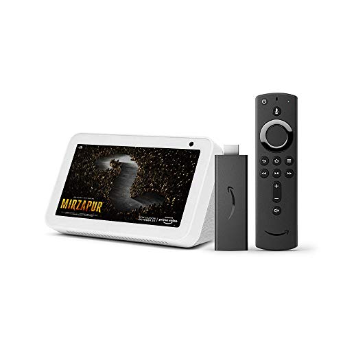 India Desire : Buy Echo Show 5(White) bundle with all-new fire stick at Rs. 7299 from Amazon [Regular Price Rs 9998]
