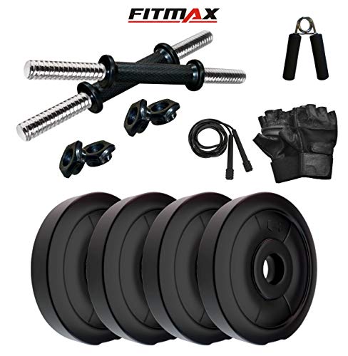 India Desire : Buy FITZON PVC 12KG DMCOMBO 2 Dumbbells Kit with One Pair Dumbbell Rods and Gym Accessories (Multicolor) at Rs. 951 from Amazon
