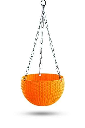 India Desire : Buy Gardens Need 100% Virgin Plastic Euro Basket-6" | Set of 4 Planter, (Orange) at Rs. 248 from Amazon