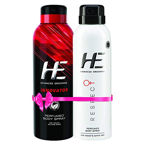 India Desire : Buy HE Innovator + Respect Perfume Body Spray, 150 Ml X 2, 150 ml at Rs. 193 from Amazon [MRP Rs 380]
