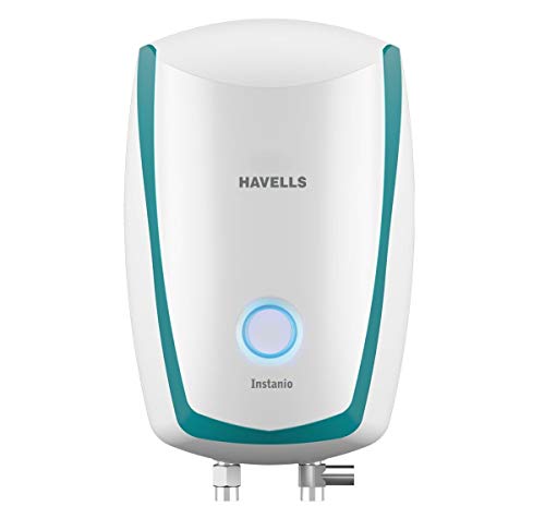 India Desire : Buy Havells Instanio 1-Litre 3KW Instant Water Heater (Geyser), White Blue at Rs. 2239 from Amazon