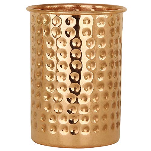 India Desire : Buy JR Handicrafts World Copper Hammer Glass Cup/Tumbler, 350 Ml, Brown at Rs. 99 from Amazon [MRP Rs 399]