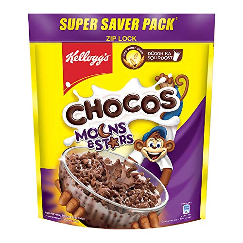 India Desire : Buy Kellogg's Chocos Moons and Stars 1.2 kg Pouch at Rs. 320 from Amazon [Regular Price @Rs 495]